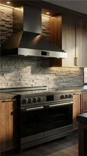 48″ Professional Induction Range – Black Stainless Induction Hardware