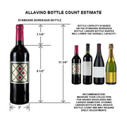 32" Wide Vite II Tru-Vino 305 Bottle Single Zone Solid Black Left Hinge Door Wine Refrigerator Allavino