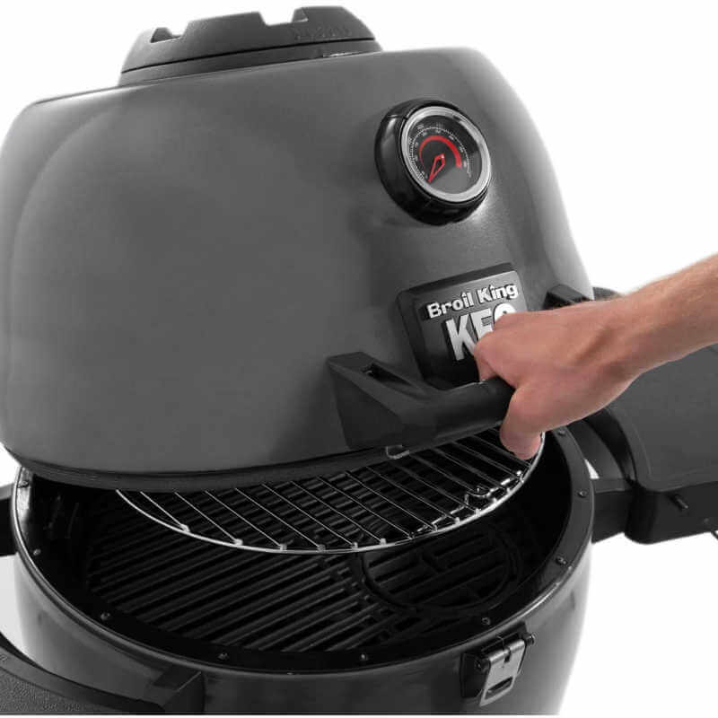Broil King Keg 5000 Steel Charcoal Kamado Grill - Gray - 911470 - CulinaryProfis