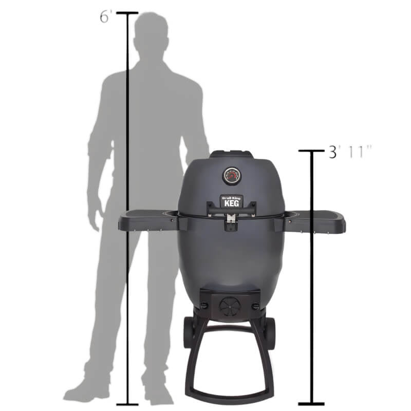 Broil King Keg 5000 Steel Charcoal Kamado Grill - Gray - 911470 - CulinaryProfis