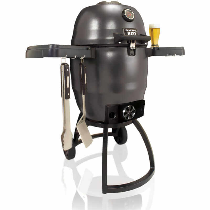 Broil King Keg 5000 Steel Charcoal Kamado Grill - Gray - 911470 - CulinaryProfis