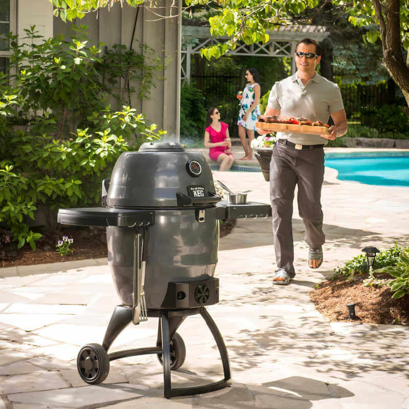 Broil King Keg 5000 Steel Charcoal Kamado Grill - Gray - 911470 - CulinaryProfis