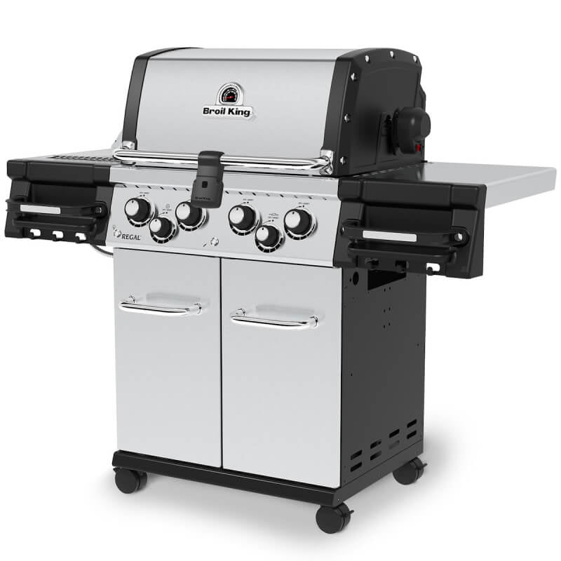 Broil King Regal S 490 PRO IR 4 - Burner Freestanding Gas Grill With Rotisserie & Infrared Side Burner - CulinaryProfis