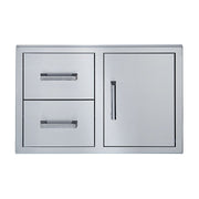 Broilmaster BSAW3422SD 34" Single Door with Double Drawer Set - CulinaryProfis