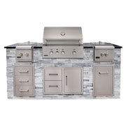 Broilmaster BSAW3422SD 34" Single Door with Double Drawer Set - CulinaryProfis