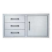 Broilmaster BSAW4222SD 42" Single Door with Triple Drawer Set - CulinaryProfis