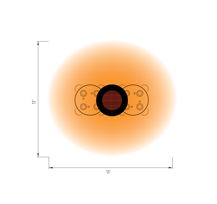 Bromic Heating - BH0820001 - 1 - Eclipse Smart - Heat - 2900 Watt Electric Portable Freestanding Heater and Light With Dimmer Control - CulinaryProfis