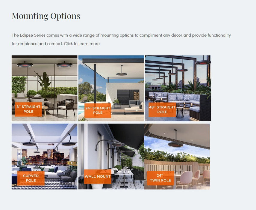 Bromic Heating - BH0920001 - 1 - Eclipse Smart - Heat - 2900 Watt Electric Heater and Light With Twin Pole - CulinaryProfis