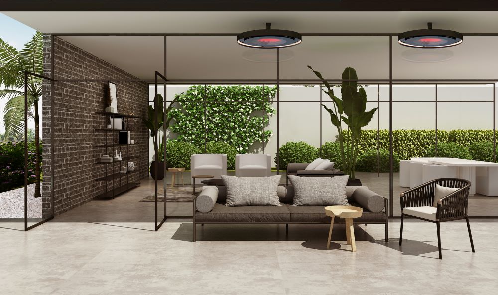 Bromic Heating - BH0920001 - 1 - Eclipse Smart - Heat - 2900 Watt Electric Heater and Light With Twin Pole - CulinaryProfis