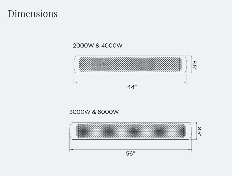 Bromic Heating - Tungsten Smart - Heat 2/3/4/6000w Electric Patio Heater - CulinaryProfis