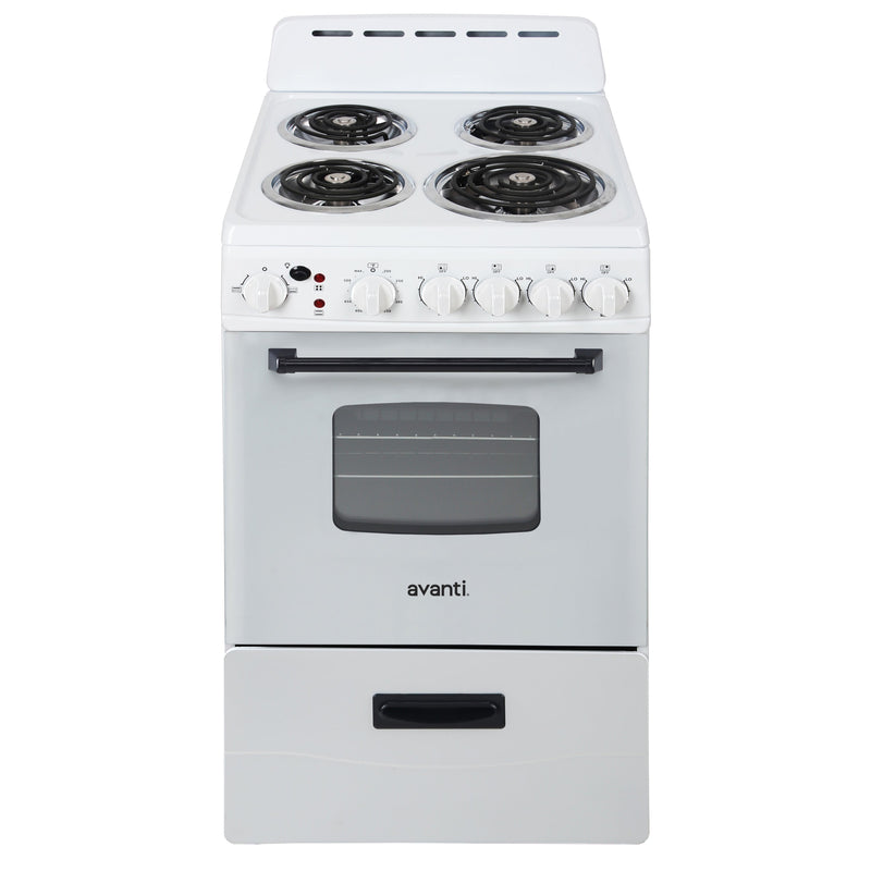 Avanti 20" Electric Range Oven with Framed Glass Door Avanti Products, LLC
