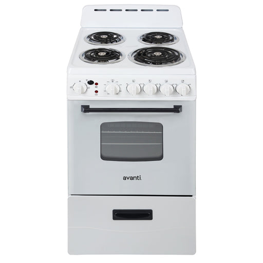 Avanti 20" Electric Range Oven with Framed Glass Door Avanti Products, LLC