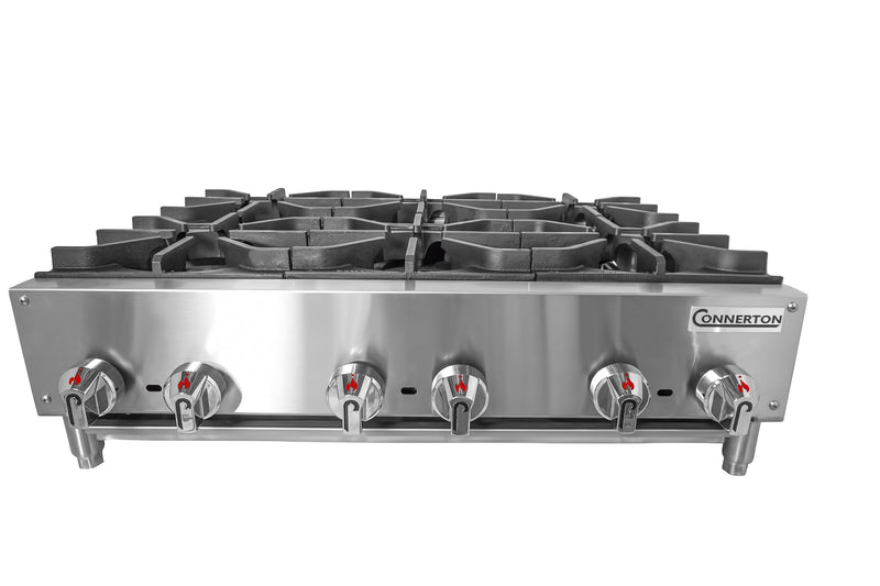 Connerton CHP - 636 6 - Burner 192,000 BTU Commercial Hotplate - CulinaryProfis