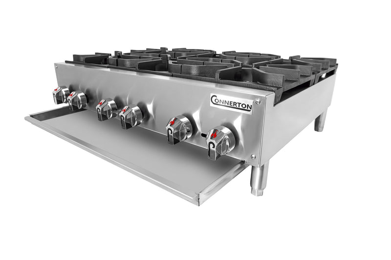 Connerton CHP - 636 6 - Burner 192,000 BTU Commercial Hotplate - CulinaryProfis