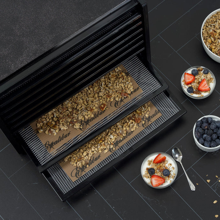 Excalibur - 2900ECB, Excalibur 400W Black Electric Food Dehydrator, 15 Sq Ft Drying Space, 9 Trays, Adjustable Thermostat