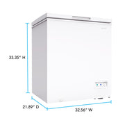 Avanti 7.0 cu. ft. Garage Ready Convertible Chest Freezer Avanti Products, LLC