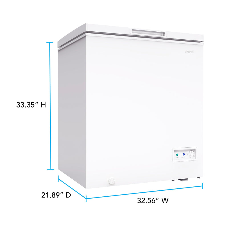 Avanti 7.0 cu. ft. Garage Ready Convertible Chest Freezer Avanti Products, LLC