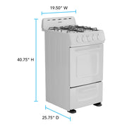 Avanti 20" Gas Range Oven Avanti Products, LLC