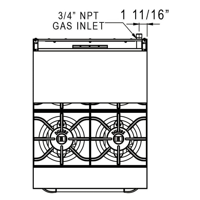 Dukers Gas Oven Range