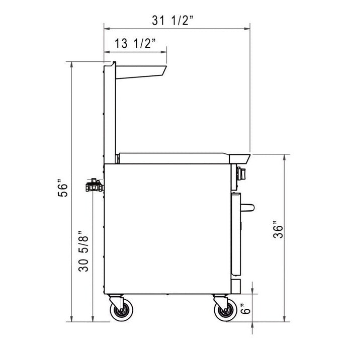 Dukers Gas Oven Range