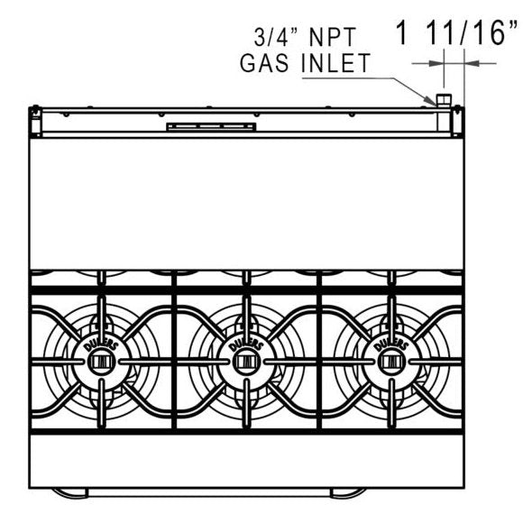 Dukers Gas Oven Range