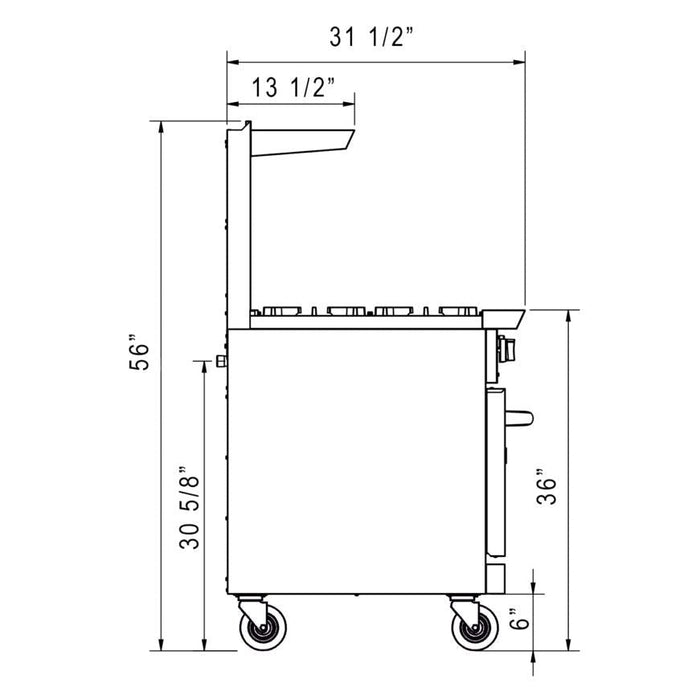Dukers Gas Oven Range