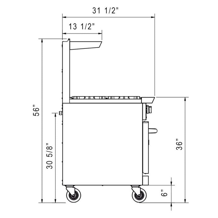 Dukers Gas Oven Range