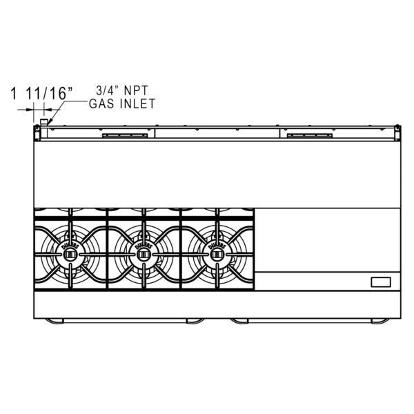 Dukers Gas Oven Range
