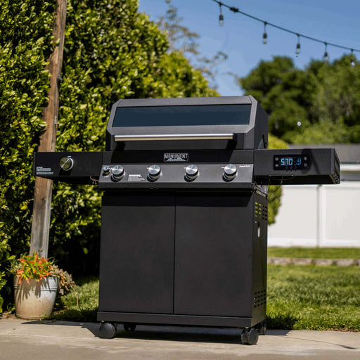 Denali 425 | Black Smart Tech Propane Gas Grill Monument Grills