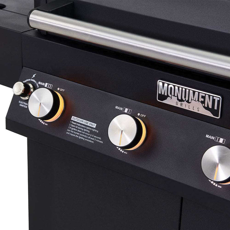 Denali 425 | Black Smart Tech Propane Gas Grill Monument Grills