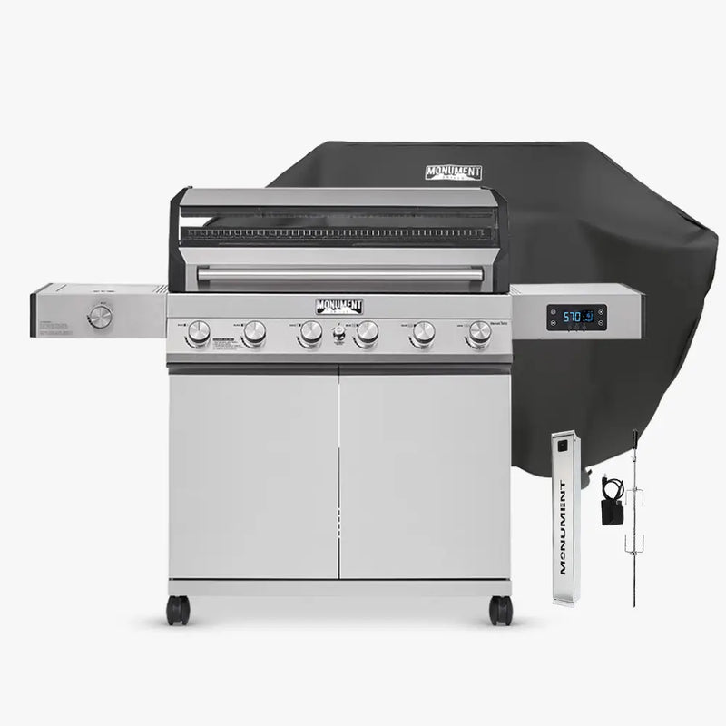 Denali 605 | Stainless Smart Tech Natural/Propane Gas Grill Monument Grills