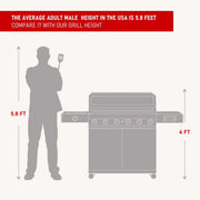 Denali 605 | Stainless Smart Tech Natural/Propane Gas Grill Monument Grills