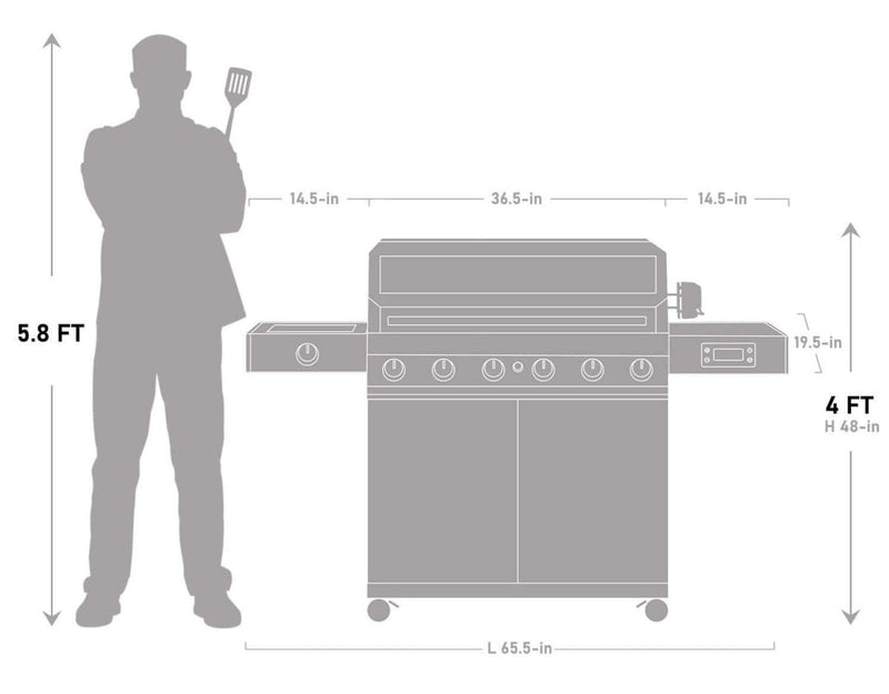 Denali 605Pro | Stainless Smart Propane Gas Grill Monument Grills