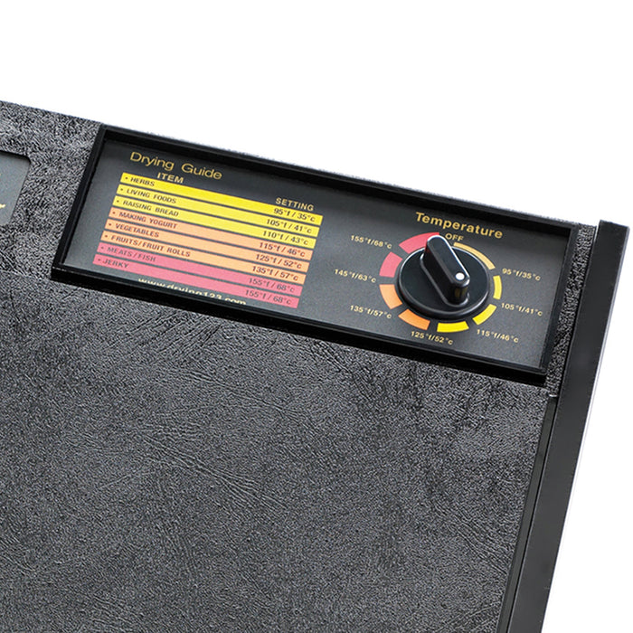 Excalibur - 2900ECB, Excalibur 400W Black Electric Food Dehydrator, 15 Sq Ft Drying Space, 9 Trays, Adjustable Thermostat