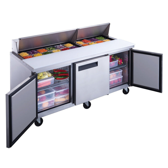 Dukers Salad Prep Station Refrigerator