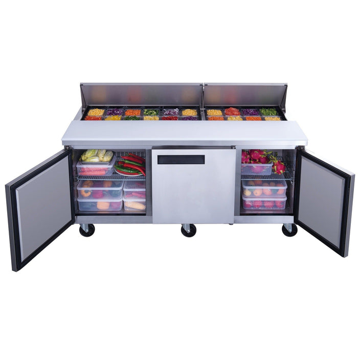 Dukers Salad Prep Station Refrigerator
