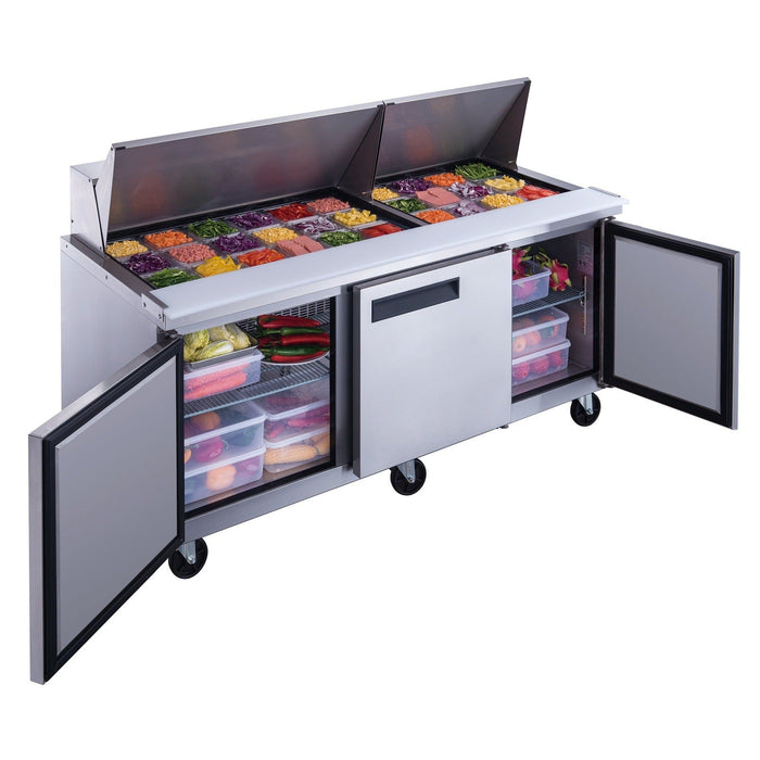 Dukers Salad Prep Station Refrigerator