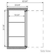 Dukers Back Bar Beverage Cooler - CulinaryProfis