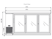 Dukers Back Bar Beverage Cooler - CulinaryProfis