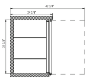 Dukers Back Bar Beverage Cooler - CulinaryProfis