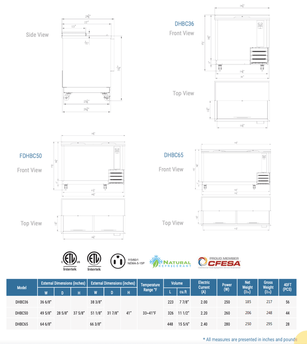 Dukers Commercial Bottle Cooler - CulinaryProfis