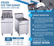 Dukers Commercial Deep Fryer - CulinaryProfis