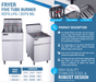 Dukers Commercial Deep Fryer - CulinaryProfis