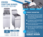 Dukers Commercial Deep Fryer - CulinaryProfis