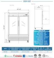 Dukers Commercial Reach In Freezer - CulinaryProfis