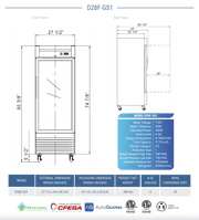 Dukers Commercial Reach In Freezer - CulinaryProfis