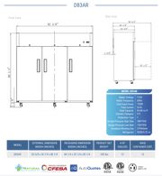 Dukers Commercial Reach In Refrigerator - CulinaryProfis