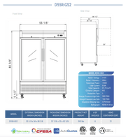 Dukers Commercial Reach In Refrigerator - CulinaryProfis