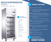 Dukers Commercial Reach In Refrigerator - CulinaryProfis