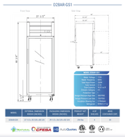 Dukers Commercial Reach In Refrigerator - CulinaryProfis